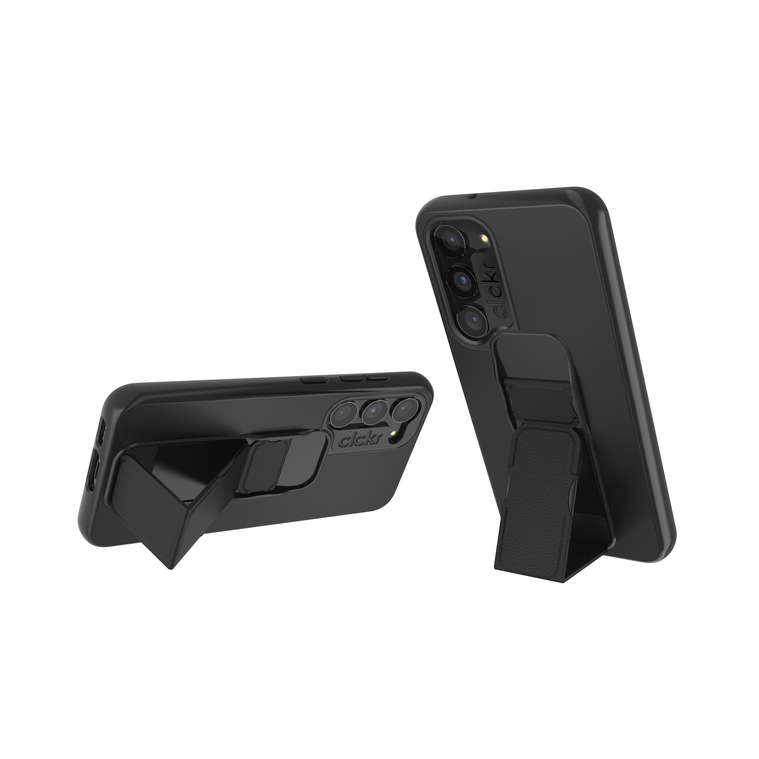 CLCKR Black Stand & Grip Case