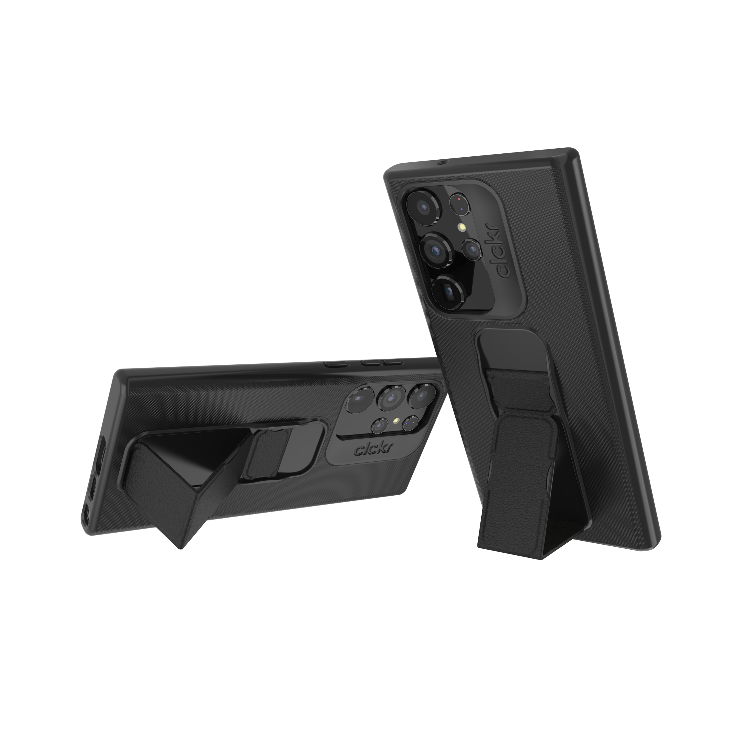 CLCKR Black Stand & Grip Case